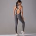 Cross-Border Bodysuit Solid Color High-Strength Nude Feel Sports Beauty Back Long Yoga Running Fitness One-Piece_desvips.com