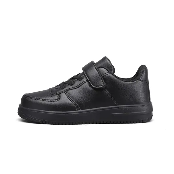 Black boys 6 to 12 years old 2024 new school leather childrens casual sports shoes 240627_desvips.com