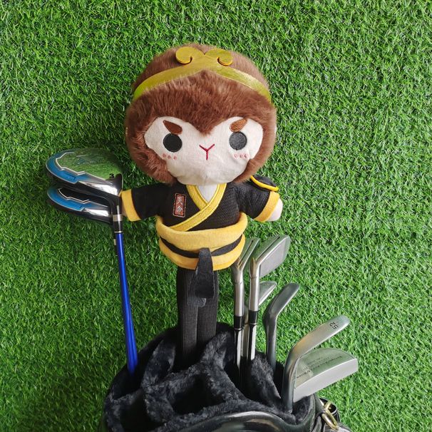 Myth Sun Wukong Golf Club Cover No. 1 Wooden Hat Cover Destiny Monkey Small Wooden Club Cover Golf Supplies_desvips.com