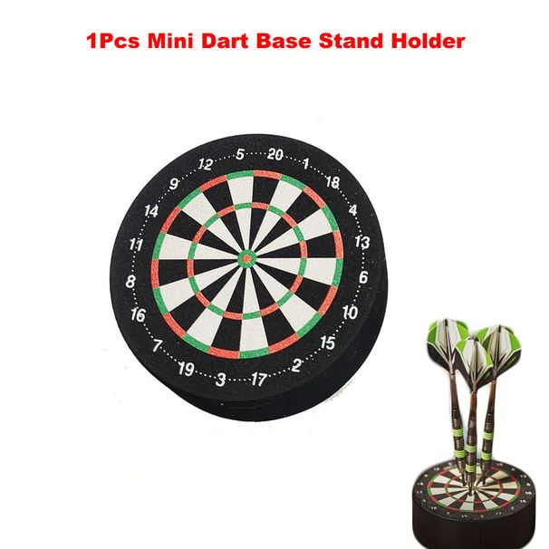 10cm Mini Holder Dart Dock, EVA Foam Base Station With Dual-Sided Dartboard Design, Display Stand For Home & Party Games_desvips.com