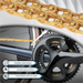 Mountain Road Bike Gold 8-12 Speed Durable Chain Bicycle Accessories_desvips.com