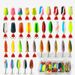 35/5PCS Metal Jig Spoon Spinner Fishing Lure Wobbler Trout Bass Bait Set With Fishing Tackle Box Kit For Fishing Lure Bait Set_desvips.com