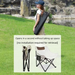Moon Portable Folding Art Student Sketching Outdoor Camping Fishing Chair Telescopic Stool_desvips.com