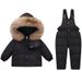 Children's Down Jackets, Thick And Warm Ski Suits, 1 6 Jackets/ski Suits_desvips.com
