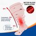 Sports Socks Plus Size Floral Series Compression Socks High Elasticity Fitness Running Calf Socks_desvips.com
