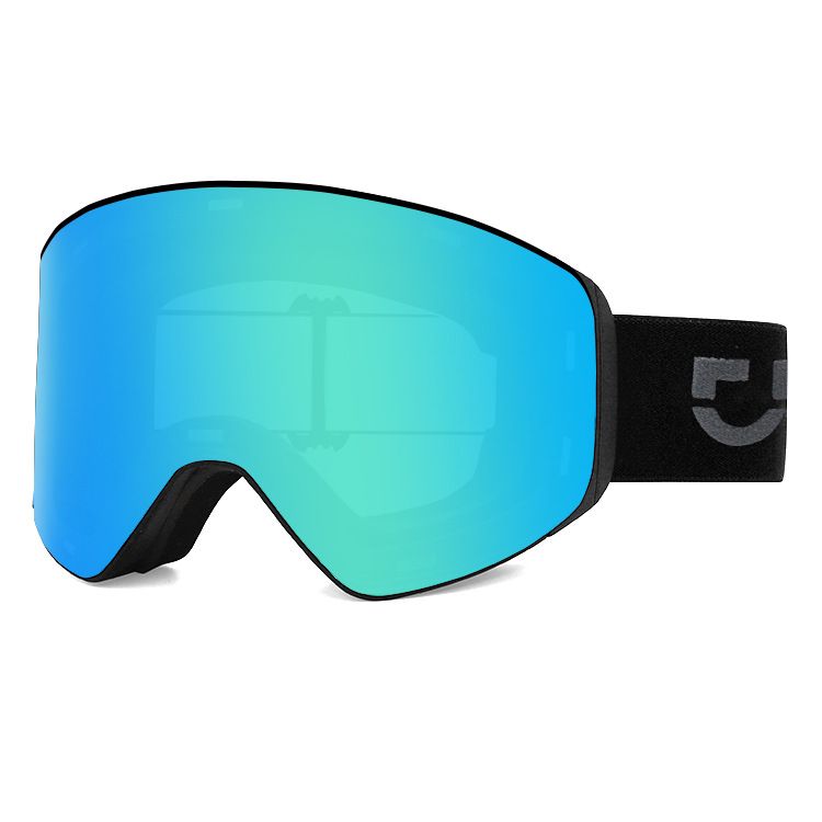 New magnetic anti fog skiing goggles for outdoor sports, men's and women's skiing goggles, UV resistant hiking goggles_desvips.com