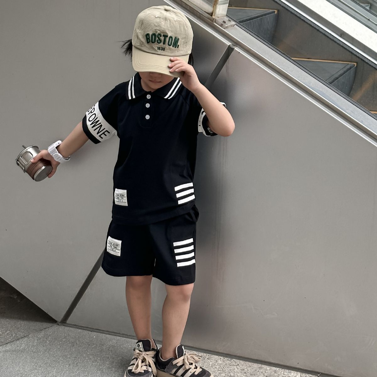 2025 New Men's And Women's Clothing Breathable, Skin Friendly, Casual Cotton Polo Shirt Set_desvips.com