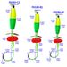 5pcs/bag Circle Hooks For Catfish Float Rig Santee Rig With Fishing Rattles Santee Rig For Peg Floats Catfish_desvips.com