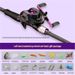 2024 New Purple Carbon Lure Plug-in Universal Gun Straight Handle Throwing Fishing Rod_desvips.com