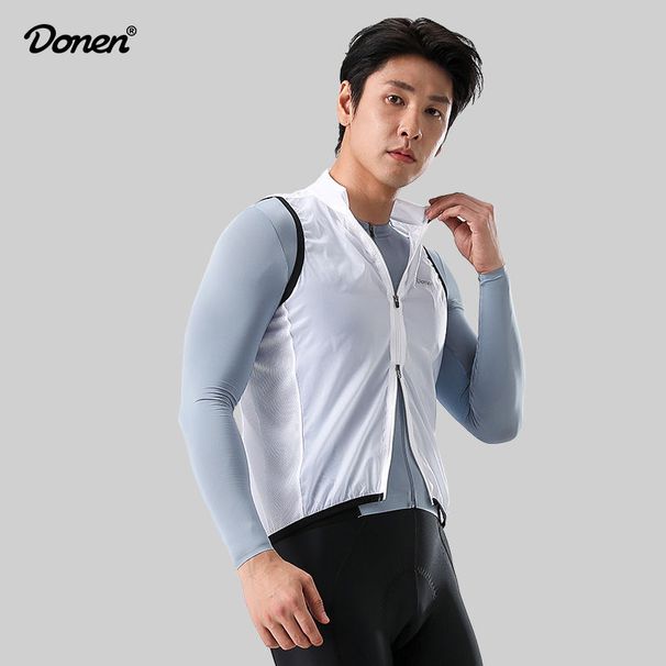 DONEN New Cycling Vest Thin Sun Protection Waterproof Breathable High Elasticity Men Women MTB Road Bike Sleeveless Top_desvips.com