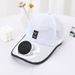Adult Summer Solar Charging Hat With Fan For Men And Women, Breathable Mesh Sun Protection Outdoor Visor Baseball Cap_desvips.com