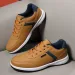 Men's Running 2025 Autumn Shock-absorbing Sports Plus Size Yellow Flat Bottomed Lightweight Casual Walking Shoes_desvips.com