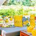 Tikeciti Spring/Summer Lemon Pillowcase Blue Hydrangea 45.72 X 45.72cm Cover, Hello Sunshine Decorative Farmhouse_desvips.com