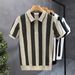 Men's Clothing Lapel Short Sleeved Polo Shirt Men's Trendy Summer T Shirt Slim Trend New All Match T Shirt Top_desvips.com