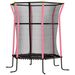 Cama Elástica Infantil Trampolín Para Niños +3 Años Con Red De Seguridad Ø163,5x190 Cm Rosa_desvips.com