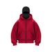 Hot-Selling Export Plain DIY Ins Hooded Zipper Sweatshirt Fleece Lined Double Hood Unisex Spring Autumn Winter Couple_desvips.com