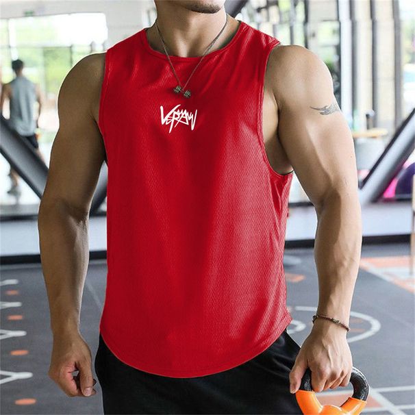 Summer Tank Top Mens Gym Fitness Training Clothing Quick Dry Slim Fit Bodybuilding Sleeveless Shirts Men Fashion_desvips.com