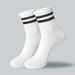 Men Women Striped Fashion Color Soft Comfortable Sweat Absorbing Breathable Love Sports Style Casual Socks 6/10/20_desvips.com