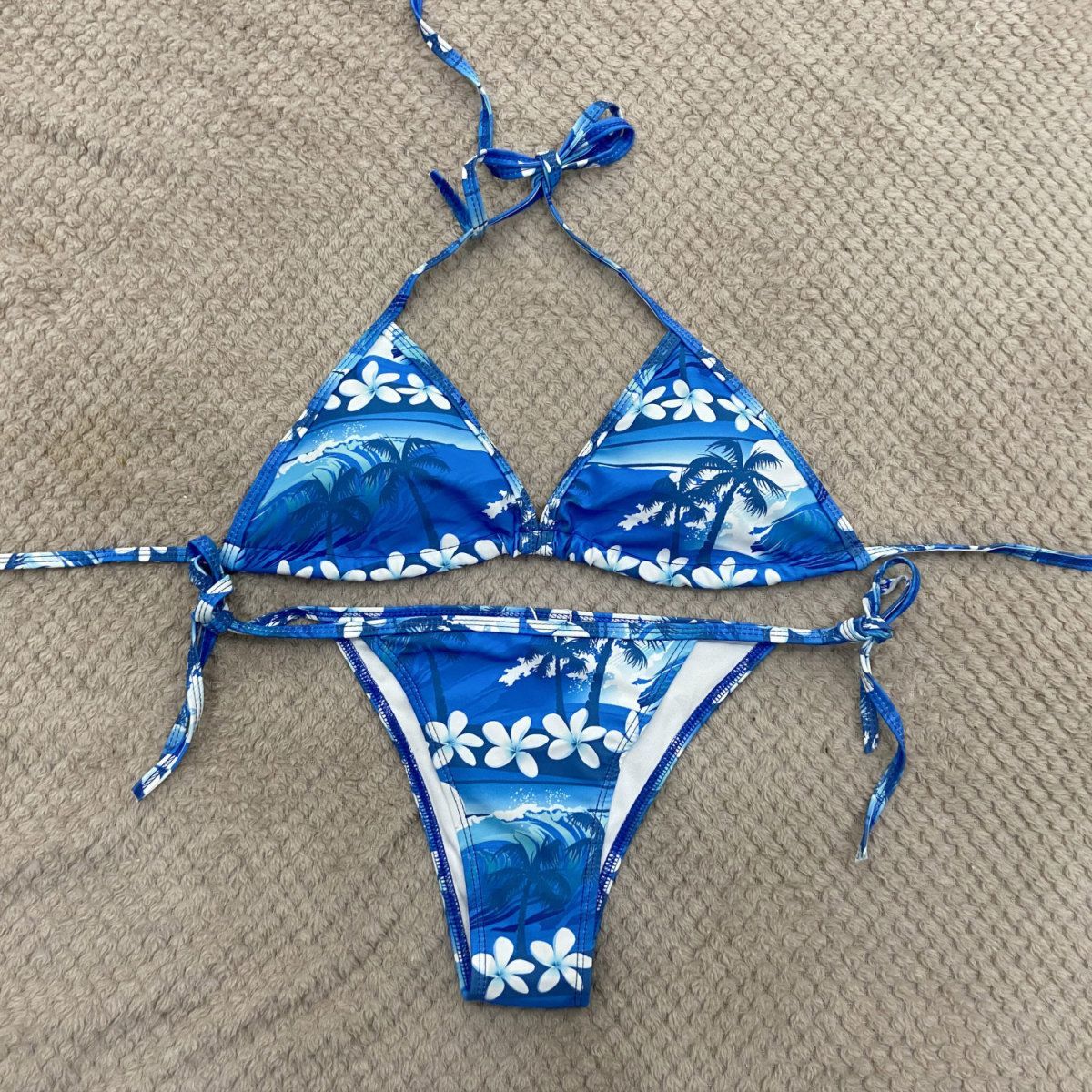 Sexy Double-Sided Two-Piece Bikini Ins Three-Point Backless Push-Up Hot Spring Internet Celebrity Vacation Swimsuit For Soccer Jerseys_desvips.com