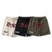 Men’s Clothing Men's Shorts With Letters For Summer Workwear Trendy Terry Casual Outerwear Loose Trendy Brand Shorts For Beach_desvips.com