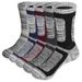YUEDGE Mens Moisture Wicking Cushioned Crew Athletic 5Pairs/Pack Walking Hiking Padded Work Boot Socks For Men 37-46_desvips.com