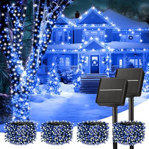 Minetom Solar String Lights Outdoor Waterproof 40 FT 100 LED Outdoor Light_desvips.com