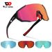 WEST BIKING 3 Lenses Polarized Sports Glasses Sunglasses UV400 Cycling Goggles_desvips.com