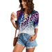 Winter New Gradient Color Sweatshirt For Women Trendy Leopard Print Tie Pullover Hoodie_desvips.com