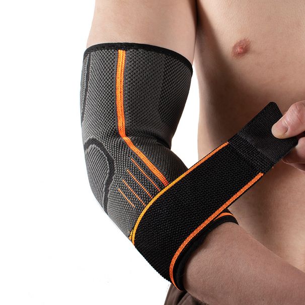 Compression Brace, Sports For Cycling, Running, Basketball, Arm Sleeve, Knitted Strap Elbow Brace_desvips.com