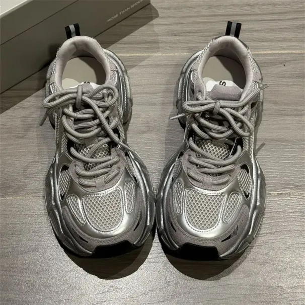 free Shipping Designer Running Shoes New Silver Breathable Versatile Lightweight And Sporty Casual Shoes For Children_desvips.com