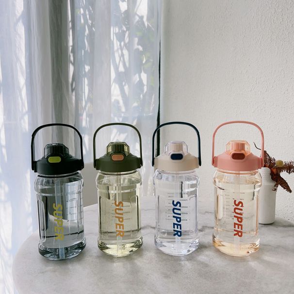 progr color large capacity fashion fi sports water bottle water bottle straw portable handle plastic space cup cold water cup_desvips.com
