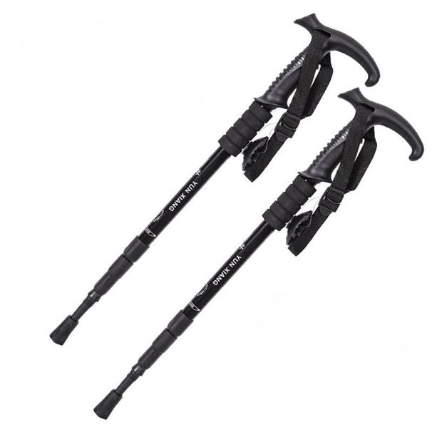 Buy Get One Free: Aluminum Alloy Ultra-light Telescopic Poles, Outdoor Hiking Equipment, Anti-slip Climbing Sticks_desvips.com