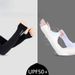 Men And Women UV Protection Fingerless Outdoor Cycling Ice Silk Arm Sleeves Gloves_desvips.com