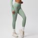 High Waisted Brushed Nylon Yoga Pants Quick Drying Breathable Cloud Feel Outdoor Sports Tight Fitting Long Pants for Running And Fitness_desvips.com