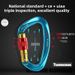 Aviation Aluminum Climbing Carabiner Quickdraw D-Shaped Screw Buckle Master Outdoor Gear Safety Lock_desvips.com