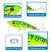 Sea Fishing Heavy Sinking Plastic Ring Beads Hard Bait VIB Strengthened Blood Groove Double Hook 15cm55g Attack Sea Bass_desvips.com
