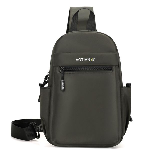 Aotian Crossbody Men Portable Chest Outdoor Single-Shoulder Bag Business Commute Backpack Sports Outing Pouch_desvips.com