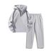 Unisex Autumn Winter Two-Piece Set Casual Stand Collar Half-Zip Sweatshirt With Wide-Leg Pants_desvips.com