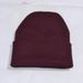Winter Knitted Solid Color Casual Versatile Wool Unisex Warm Cold Head Wrap Hat Slouchy Spring Autumn_desvips.com