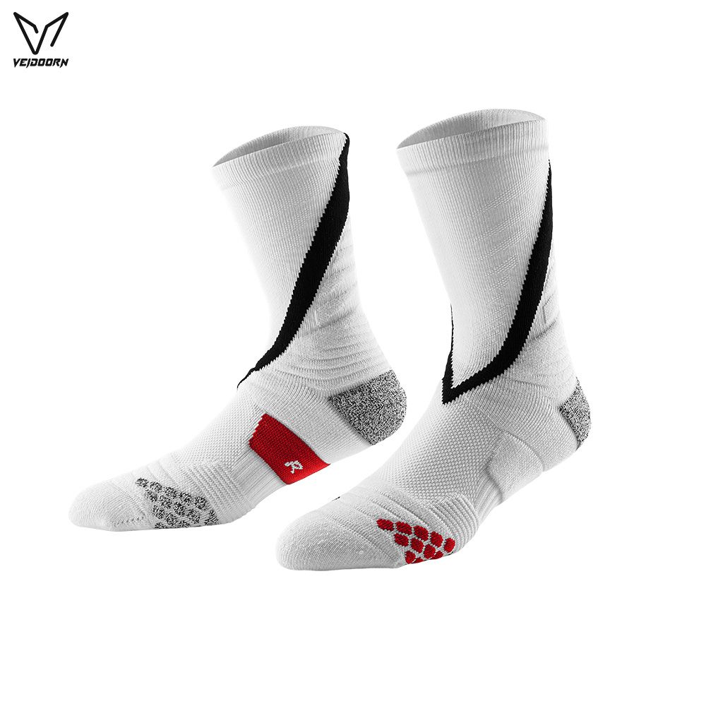 Professional Sports Compression Terry Towel Bottom Ankle Cushion Breathable Mesh Anti-Slip Socks For Running Basketball_desvips.com
