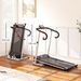 Tapis Roulant Pieghevole Con Inclinazione, Tapis Roulant Elettrico Portatile Con Schermo LCD, Velocità 1-10 Km/h, Ruote, Impugnatura, Per Home, E Ufficio, Nero_desvips.com
