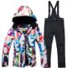 Winter Outdoor Ski Suit For Women, Warm Snowboard Snow Skiing Jacket And Pants Set_desvips.com