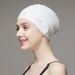 Swimming Caps Solid Color Long Hair Silicone Waterproof Ear Protection Men's And Women's Style Swimming Cap Does Not Squeeze The Head Adult Hot Spring_desvips.com