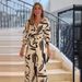 Women's Clothing commuting leisure color loose wide leg pants suit_desvips.com
