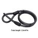 Anti-Theft Cable With Looped Ends Anti-Theft Security Cable Double Loop End Lightweight Sturdy Bikes Lock Cable For Bicy_desvips.com