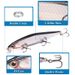 Lure Minnow Bait 12.9g/11cm Long Casting Plastic Lure Artificial Lure Fishing Tackle Products_desvips.com
