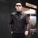 New Haining Genuine Leather Jacket For Men, Top Layer Cowhide, Turn-Down Collar, Short Slim Fit Motorcycle Jacket, Thin_desvips.com
