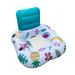 Inflatable Solar Light Night Glow Water Lounge Chair Adult Swimming Pool Backrest Mesh Sitting Circle_desvips.com