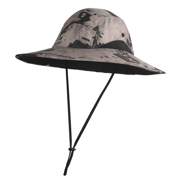 Men's & Women's Wide Brim Sun Hat - UPF50+ UV Protection, Lightweight & Breathable For Hiking, Fishing & Outdoor_desvips.com