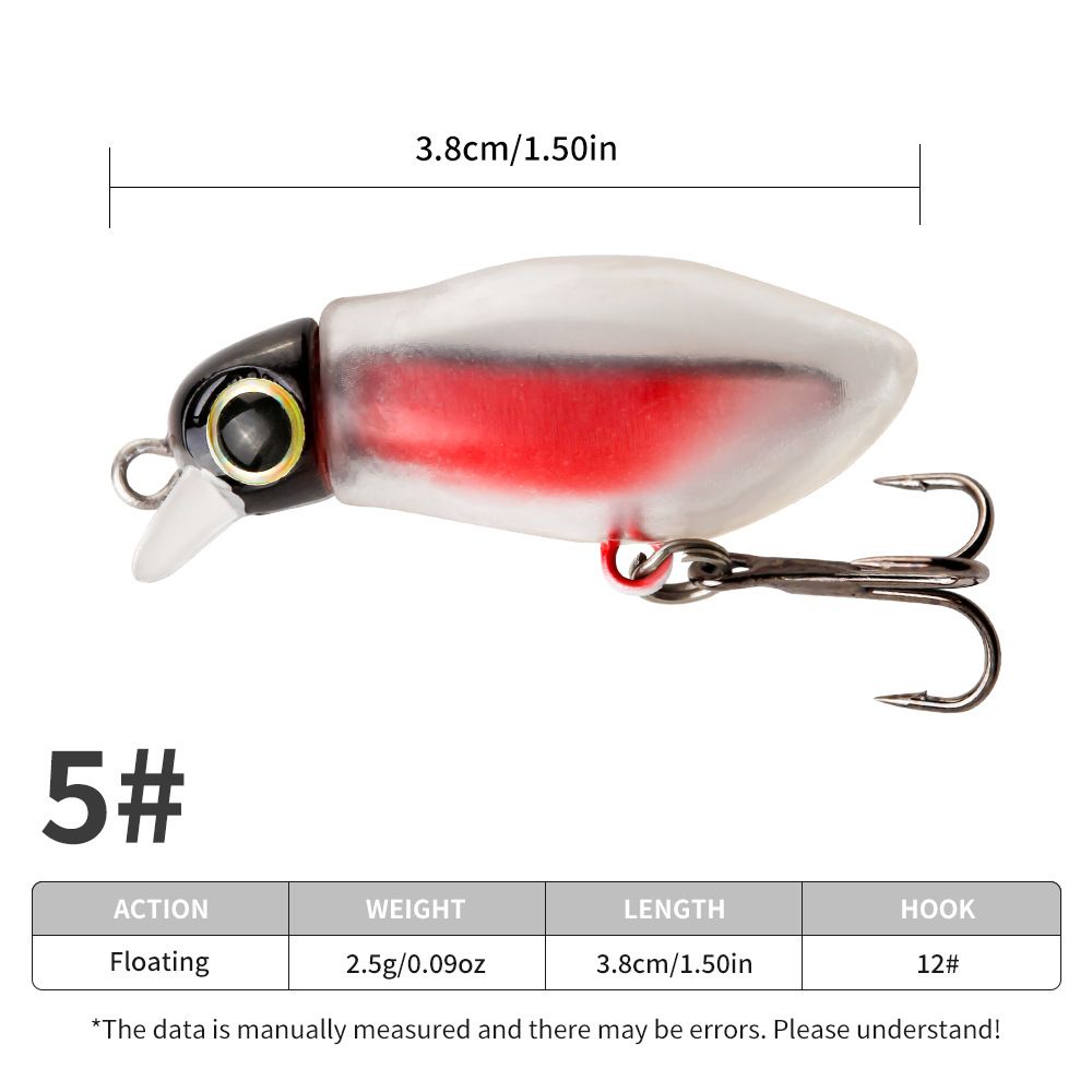 Lure Bait Grasshopper Locust Micro Object Floating Water Minnow Pencil 2.5g/3.8cm Soft Shell Bait Larvae Insect Horse Mouth_desvips.com